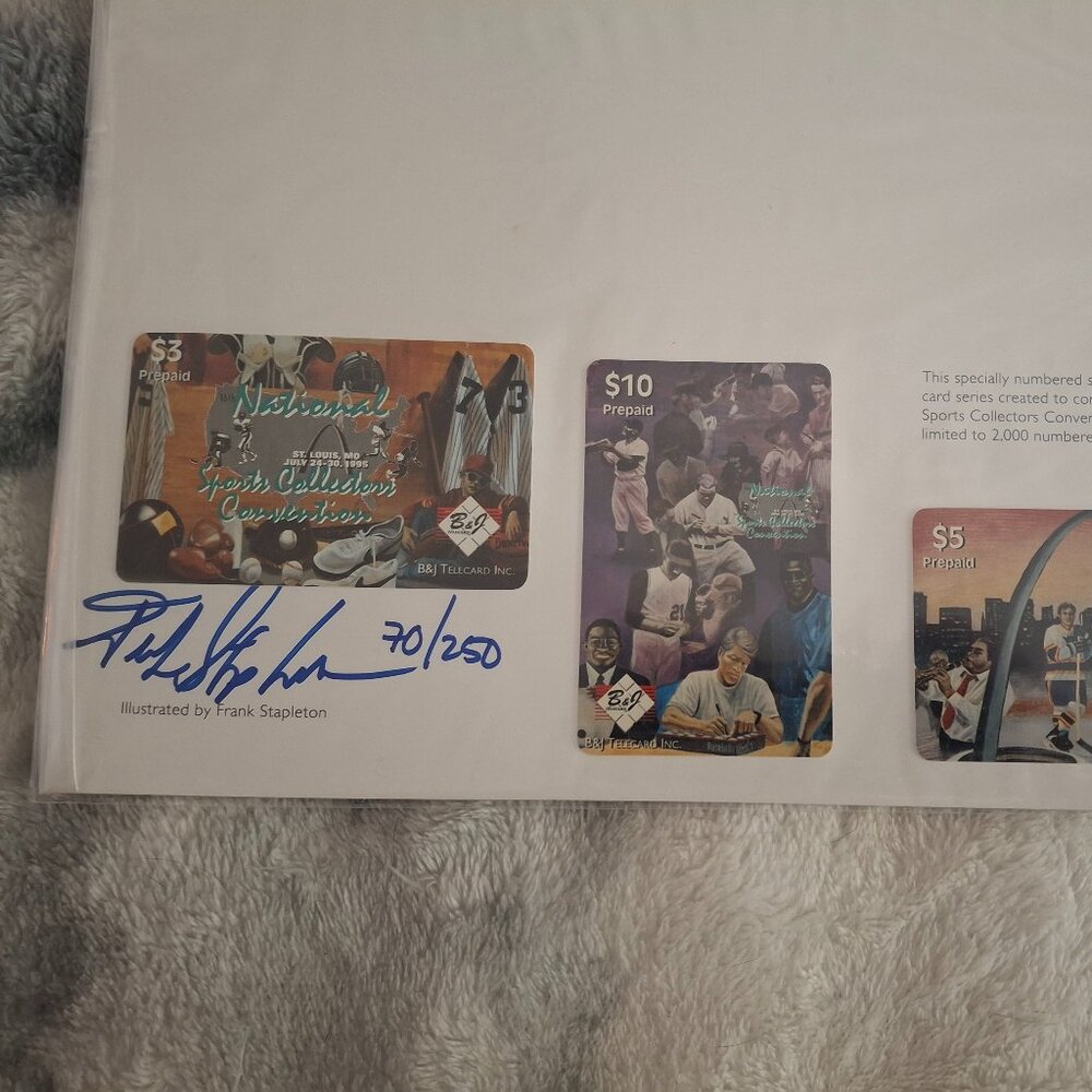 Limited Edition Autographed Phone Cards 16th National Sports Convention 1995